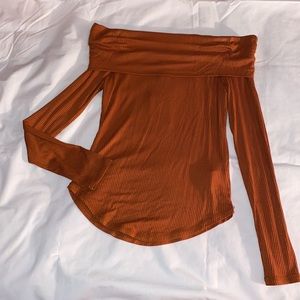 Rusty orange colored top
